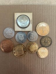 Lot Of 10 Miscellaneous Tokens