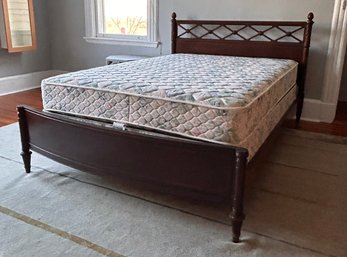 Timeless Elegance: Vintage Carved Wood Bed Frame
