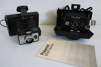 Pair Of Vintage Polaroid Camera's Including Square Shooter 2 Land Camera & EE 100 Special