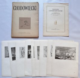 1953 Daniel Chodowiecki Set Of 64 Prints In Portfolio, Poland
