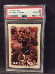 1998 Hoops Michael Jordan PSA Graded Gem Mint 10