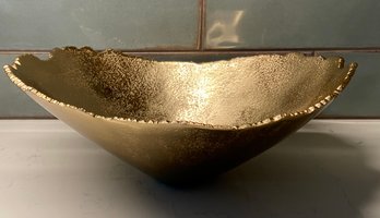 Lovely Gold Tone Decor Bowl