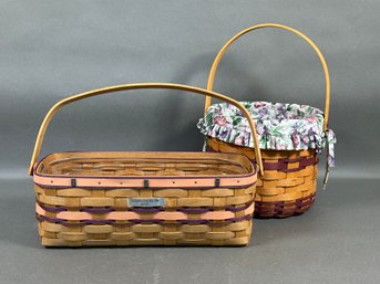 A Pair Of Collectible Longaberger Baskets