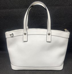 Henri Bendel West 57th Satchel In White With Dust Bag