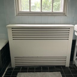 A Pair Of Metal Radiator Covers - Period