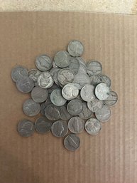 Lot Of 50 Jefferson Nickels Various Dates