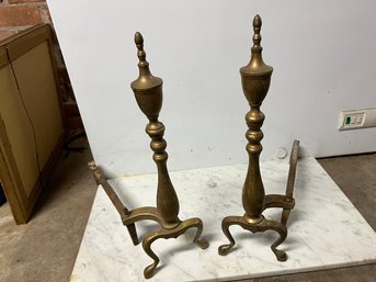 Brass Fireplace Andirons