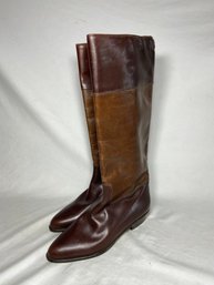 Brown Leather Boots Size 35.5 Appear New