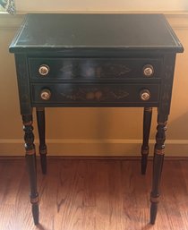 2 Drawer Hitchcock Side Table