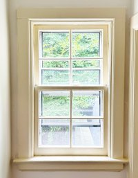 An Antique Double Hung Window - Back Stairs