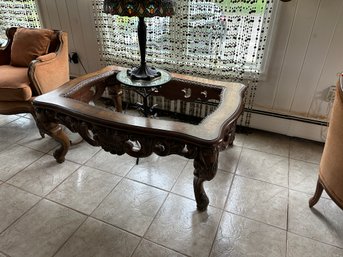 Beautiful Carved Table - No Glass