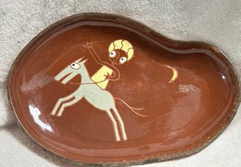 Unique Vintage Handmade Platter Sgned By Artist