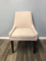 White Fabric Modern Chair