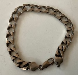 Vintage Sterling Link Bracelet 7.5 Inch