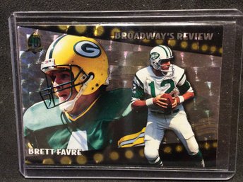 1996 Topps Broadway's Review Brett Favre - Joe Namath - M