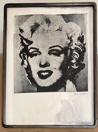 Signed Silkscreen On Paper Mike Bidlo 22x30 Art Paper 19x27 Not Warhol Marilyn Monroe