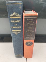 2 Books On Philosophy - Philosophy Of Schopenhauer And The Stoic And Epicurean Philosophers