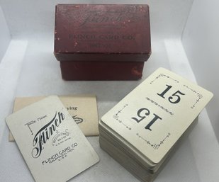 Antique 1903 FLINCH Card Game With Original Box/instructions