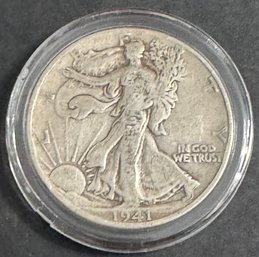 1941 Walking Liberty Silver Half Dollar