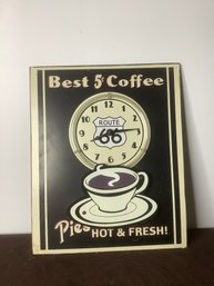 Best 5 Cent Coffee Route 66 Wall Clock