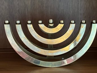 Emil Shenfeld Hand Made Brass Menorah - Numbered 186/999 - Purchased 1985