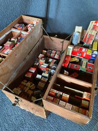 Radio And TV Tubes Massive Collection In Service Repair Travel Case Vintage In Original Boxes Major Group