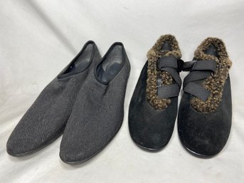 Stuart Weitzman Black And Grey Womens Shoes Size 5