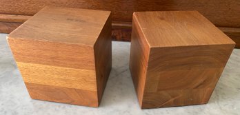 Two Wooden Plinths