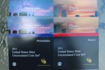 3 Uncirculated Mint Sets 2009 2010 2011