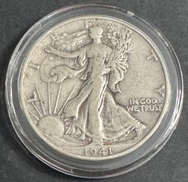 1941-D Walking Liberty Silver Half Dollar