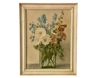 Nelly Littlehale  Murphy Flowers In Vase Print, Framed