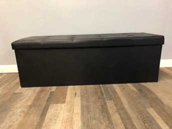 Black Storage Bench