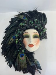Ceramic Feather Mask