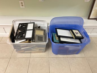 2 Bins Full Of Picture Frames