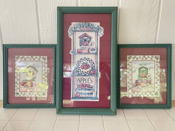 Country Kitchen Decor In Frames