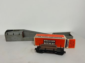 Lionel Lumber Loader 364 & Automatic Lumber Car With Original Box & Logs