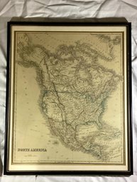 Antique Map Of North America 1850