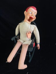 Jerry Mahoney Ventriloquist Puppet And Chair