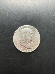 1960-D Benjamin Franklin Silver Half Dollar