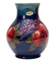Walter Moorcroft Fruit And Fauna Vase Made In England