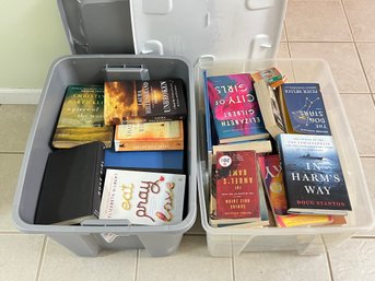 2 Bins Full Of Books, Mostly Fiction