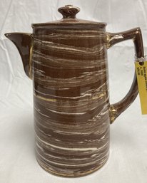 Fine Original Antique  ART DECO Ca. 1920 AGATE Glazed Coffee Pot