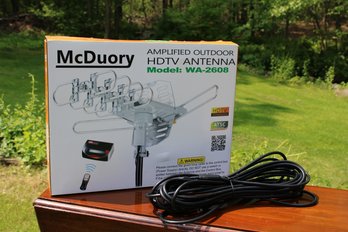 McDuory Amplified High Definition Outdoor Antenna With Cable - New