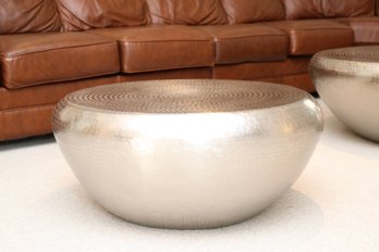 Global View  Studio A Home Small  Round Hammered Antique Nickel Coffee Table $2,372.50