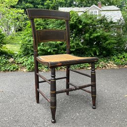 A Hitchcock Style Cane Chair  - Original Paint