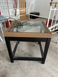 Square Wooden & Glass Coffee/End Table