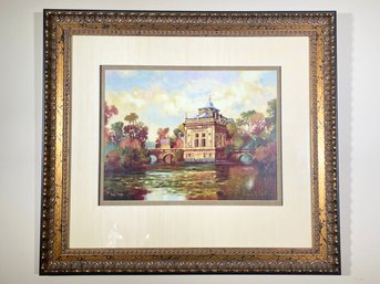 A Giclee Print, Signed By Max Hayslette, River Chateau Suite III