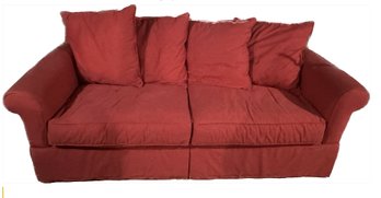 Great Rust Canvas Sofa ~ Town & Country ~