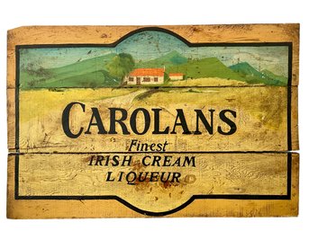 Carolyns Irish Cream Liqueur,  Authentic Advertising Sign, This Once Hung In A Newport Rhode Island Pub
