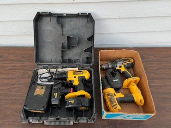 Lot Of 3 Dewalt Drills